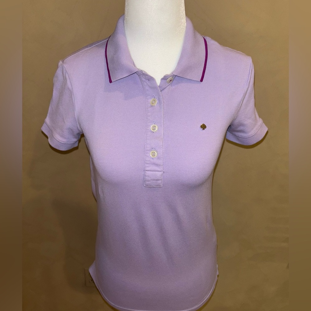 Kate Spade golf polo light purple with golden logo